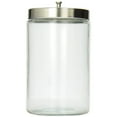 thumbnail image 1 of Mabis Decorative Storage Apothecary Clear Glass Jar For Kitchen, Bathroom Or Laundry Organization With Metal Lid, 4.1 X 3.9 X 7 Inches, 1 of 6