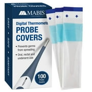 Mabis Disposable Digital Thermometer Probe Cover, 100 per Box