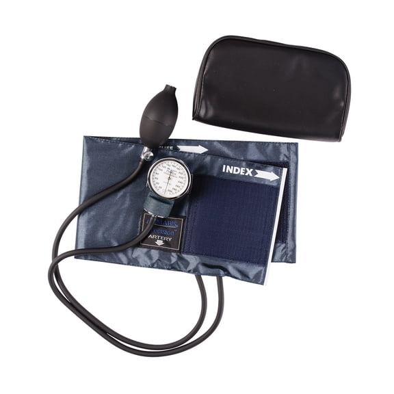Mabis Precision Series Aneroid Sphygmomanometer, Professional Blood Pressure Gauge, Manual Blood Pressure Cuff, Arm Sizes 11 to 16.4 Inches, Adult