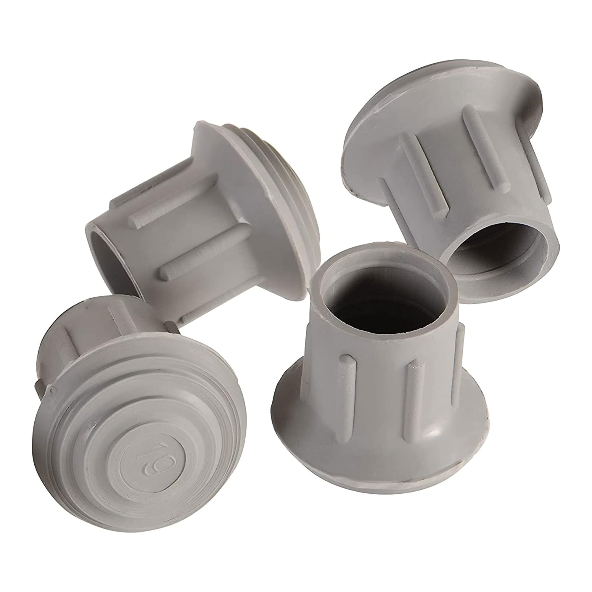 Mabis Replacement Tips for Walker / Commode / Cane 51913739504, 4 Ct