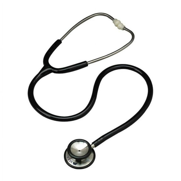Mabis Signature Series Stainless Steel Dual Head Stethoscope, Adult, Black