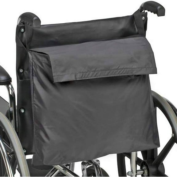 DMI Wheelchair Storage Bag with Pockets, Universal Mobility Accessory, Easy Install, Black