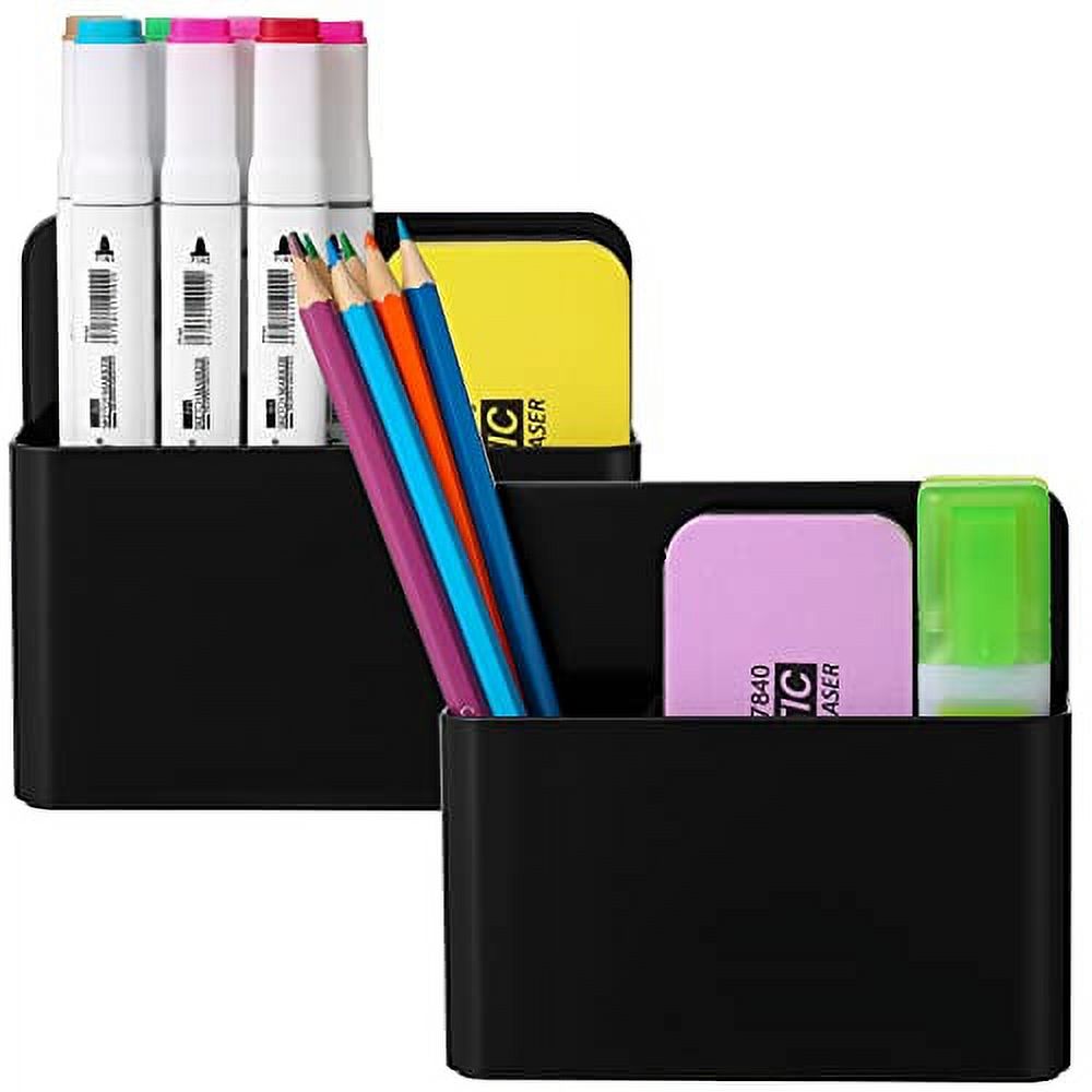 Mabrasse 2p Dry Erase Marker Holder,Pen and Eraser Holder for