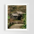 thumbnail image 1 of Mabry Mill, Blue Ridge Parkway 01 - Virginia Photography Rustic Farmhouse Rural Autumn Scenic Nature Landscape White Framed Wall Art Print 12 x 16 inches, 1 of 3