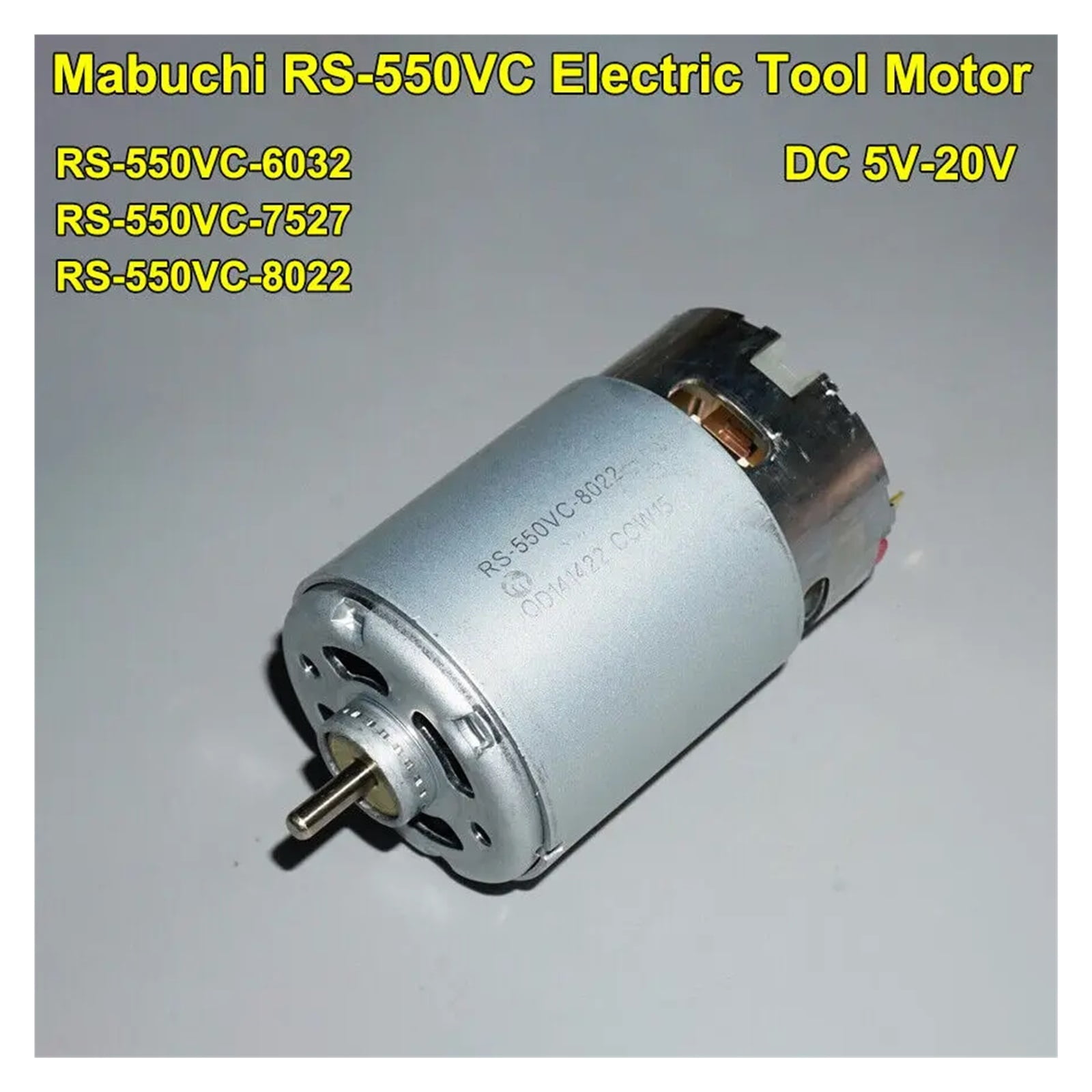 Mabuchi RS550VC8022 7527 6038 Mini Tools Engine DC 10.8V 14.4V 18V