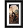 thumbnail image 1 of Mabuse 2x Matted 16x24 Black Ornate Framed Art Print 'St. Anthony with a Donor', 1 of 2