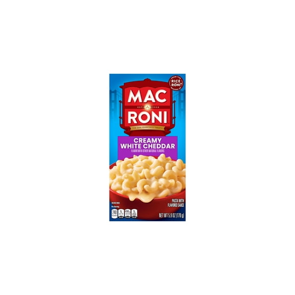 Mac-A-Roni, White Cheddar Macaroni and Cheese, 5.9 oz Box (Pack of 48)