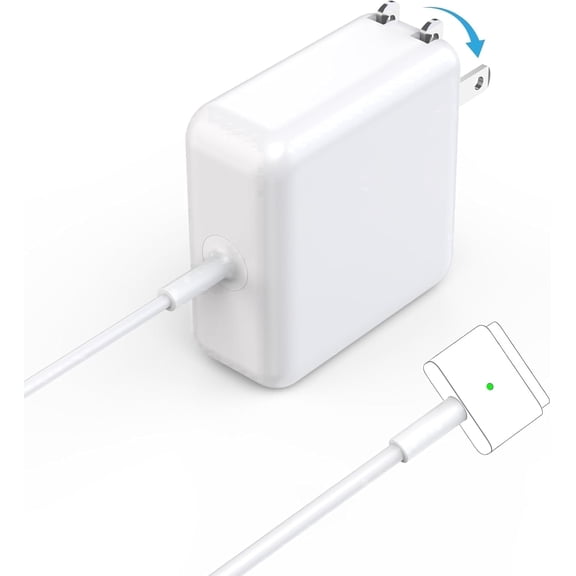 Mac Laptop  Charger 60W T-Tip Charger, Mag 2 Power Adapter, Safe Fast Charging,Compatible with Mac Laptop Pro 11 inch and 13 inch After Mid 2012(Applicable to 2012-2018)