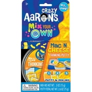 Crazy Aaron s Mac & Cheese Mix Your Own Thinking Putty, Clear with Yellow Colorizer, Ages 3 and Up