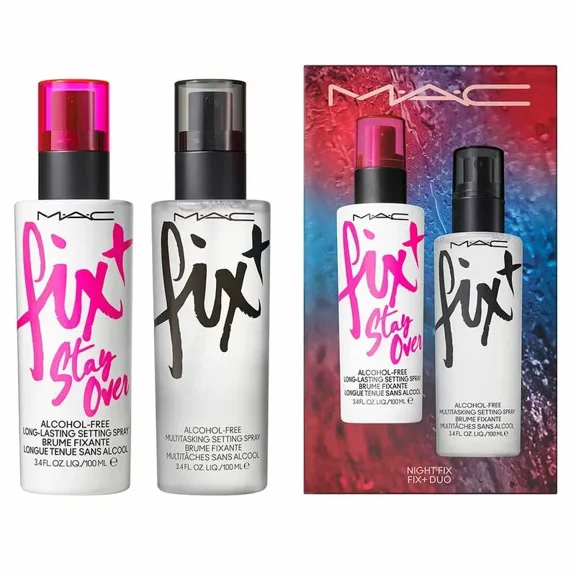 Mac Cosmetics Prep Prime Fix + Setting Spray Stay Over + Original Duo - 2 Full Sizes 3.4fl oz Each
