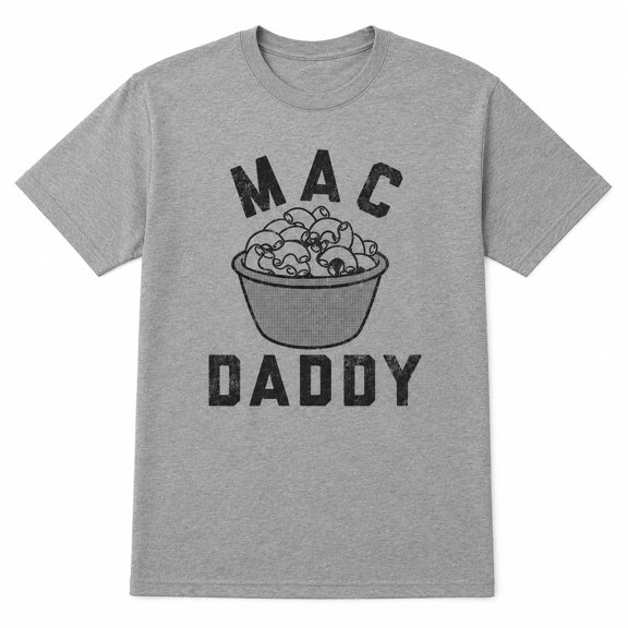 Mac Daddy Funny Mac and Cheese Graphic T-Shirt, Unisex Classic Fit Tee