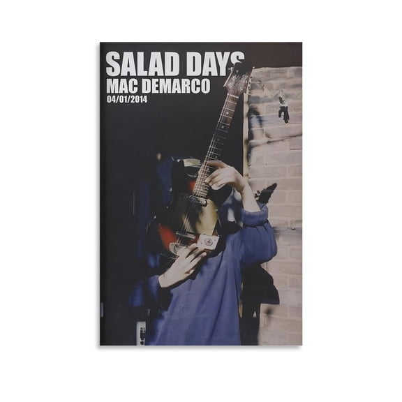 Mac DeMarco Salad Days Poster 4 Canvas Art Poster and Wall Art Picture Print Modern Family bedroom Decor Posters 16x24inch(40x60cm)