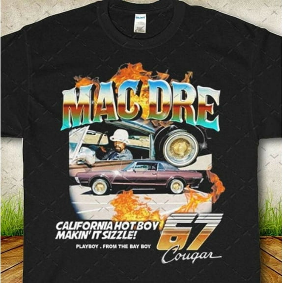 Mac Dre Rap Retro Vintage T Shirt Size S-5XL Black Unisex Tee