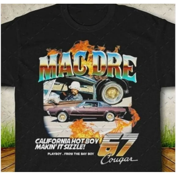 Mac Dre Rap Retro Vintage T Shirt Size S-5XL Black Unisex Tee