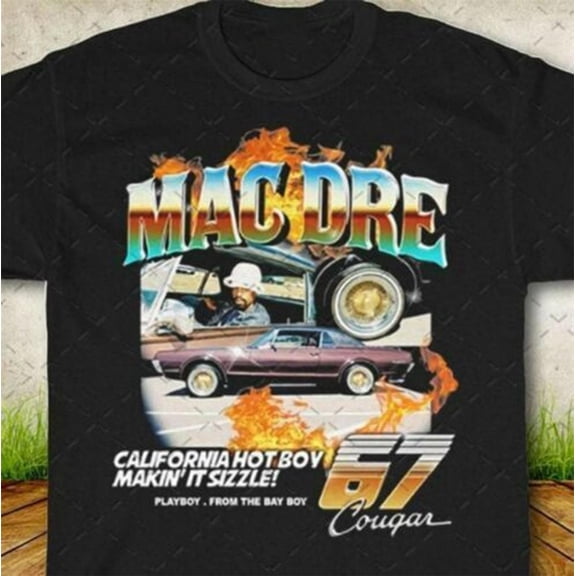 Mac Dre Rap Retro Vintage T Shirt Size S-5XL Black Unisex Tee