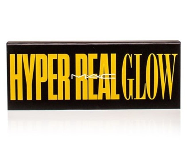MAC COSMETICS COLOR PALETTE 0.15 OZ MAC COSMETICS/HYPER REAL GLOW PALETTE / GET IT GLOWIN’ 0.15 OZ (4.5 ML) 3 HIGHLIGHT SHADES GOLD FONT
