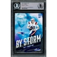 thumbnail image 1 of Mac Jones Autographed 2021 Panini Absolute By Storm Rookie Card #BST-9 New England Patriots Beckett BAS 220337, 1 of 2