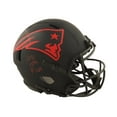 thumbnail image 1 of Mac Jones NFL Helmet Eclipse Alternate Full Size Authentic Autographed, 1 of 3