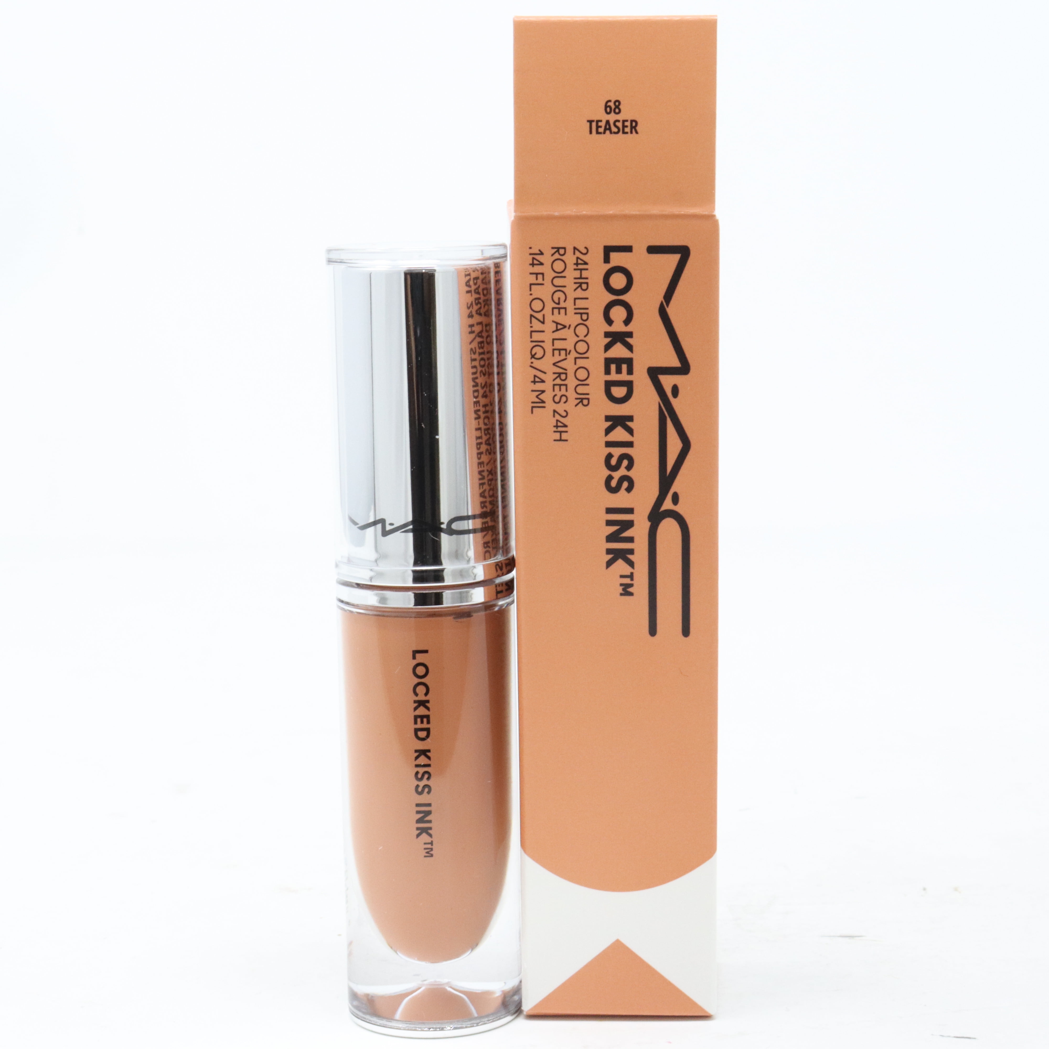 Mac Locked Kiss Ink 25 Hr Lip Colour 68 Teaser 0.14oz/4ml New With