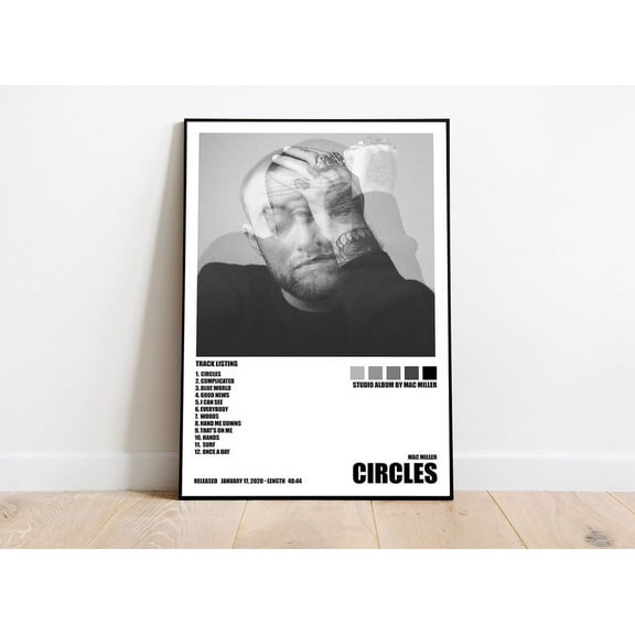 Mac Miller Circles Poster, Album Cover Poster, Room Decor, Wall Decor, Music Decor