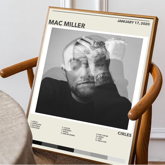 Mac Miller Inspired Art, Circles Album Poster, Music Poster, Rapper Wall Art