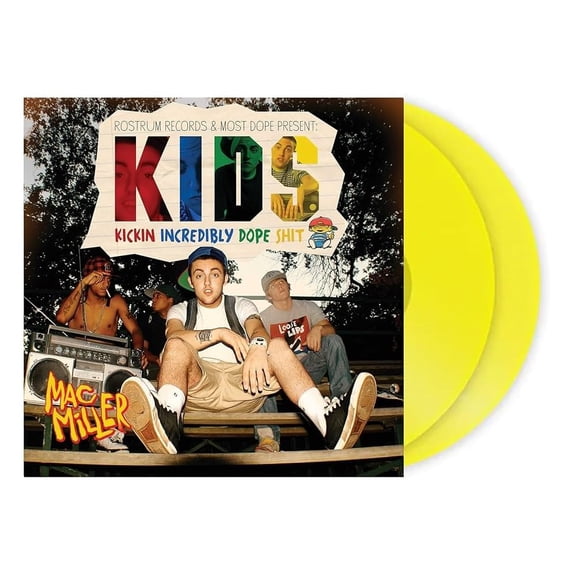 Mac Miller - K.I.D.S. - 2LP Double Vinyl Record Album - Translucent Yellow Color LP - Music & Performance - Vinyl