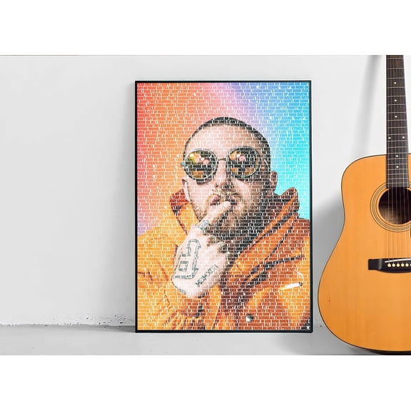 Mac Miller Lyrics Poster, Music Print