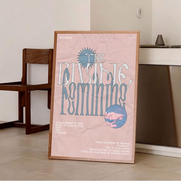 Mac Miller Swimming Album Poster, Small World Lyric Poster, Music Poster For Dorm