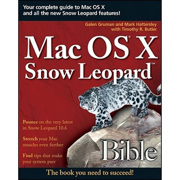 Pre-Owned Mac OS X Snow Leopard Bible (Paperback) 047045363X 9780470453636