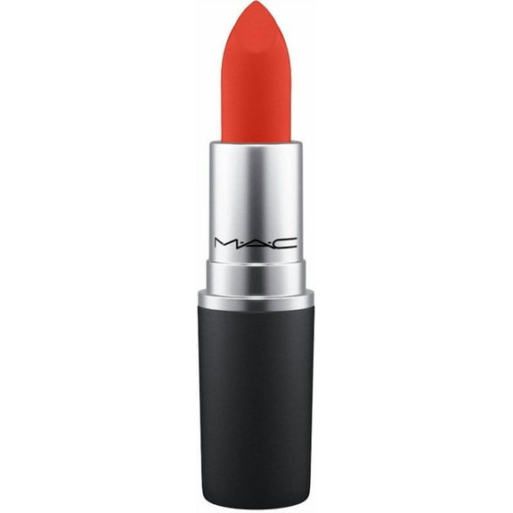MAC Powder Kiss Lipstick - Style Shocked! (clean red orange)