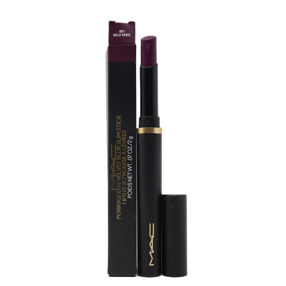 Mac Powder Kiss Velvet Blur Slim Stick 881 Wild Rebel 0.07oz/2g New With Box