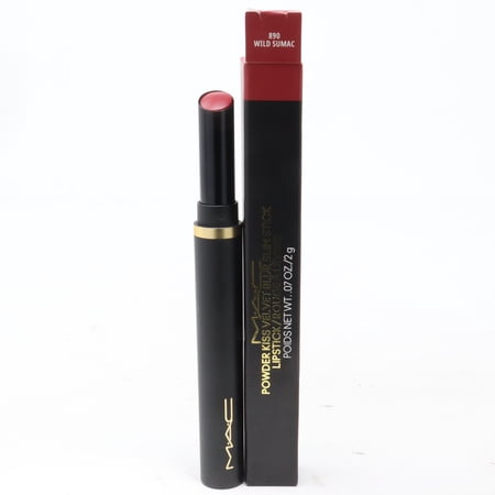Mac Powder Kiss Velvet Blur Slim Stick 890 Wild Sumac 0.07oz/2g New With Box