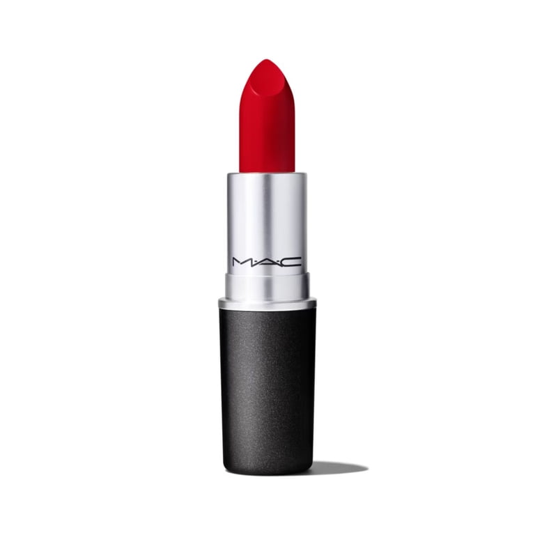 m.a.c. lip stick Mac Retro Matte Lipstick Ruby Woo, Vivid Blue-Red, Ultra-Matte, Long-Lasting, 0.1 oz beige hue perfect for any occasion MAC Enters Its Sleek Satin