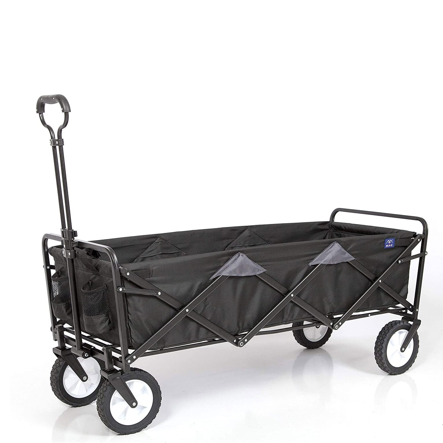 Black Extra Long Collapsible Utility Storage Wagon