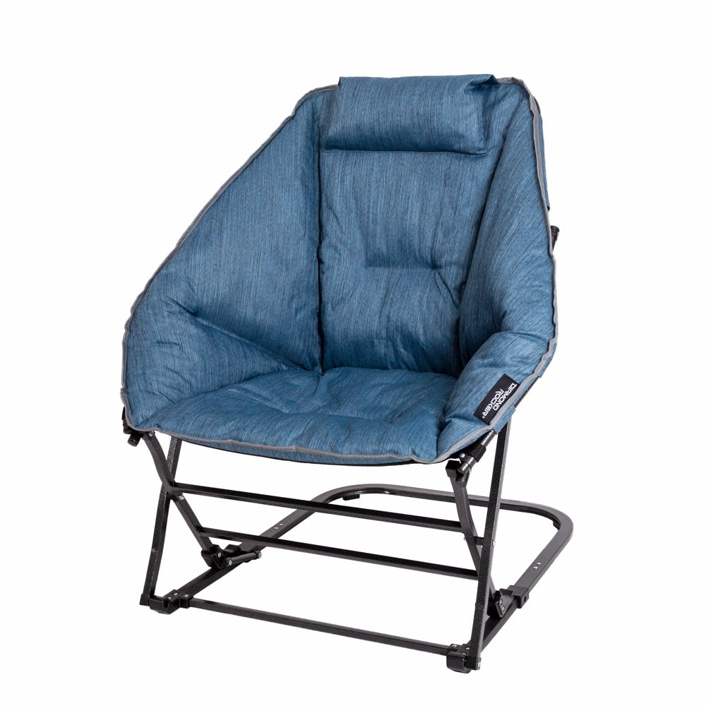 Mac Sports RF904DR-100 Diamond Rocker Chair, Steel Blue - Walmart.com