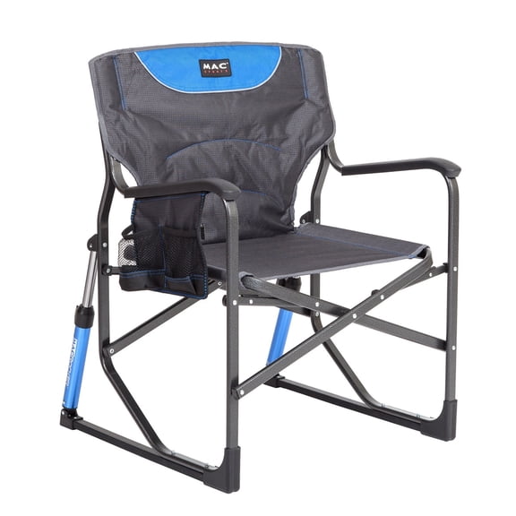 Mac Sports Rock n Lock Director Rocking Chair Grey/Blue