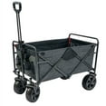 Mac Sports XL HeavyDuty AllTerrain Folding Wagon Collapsible, Utility Wheel, Foldable Cart