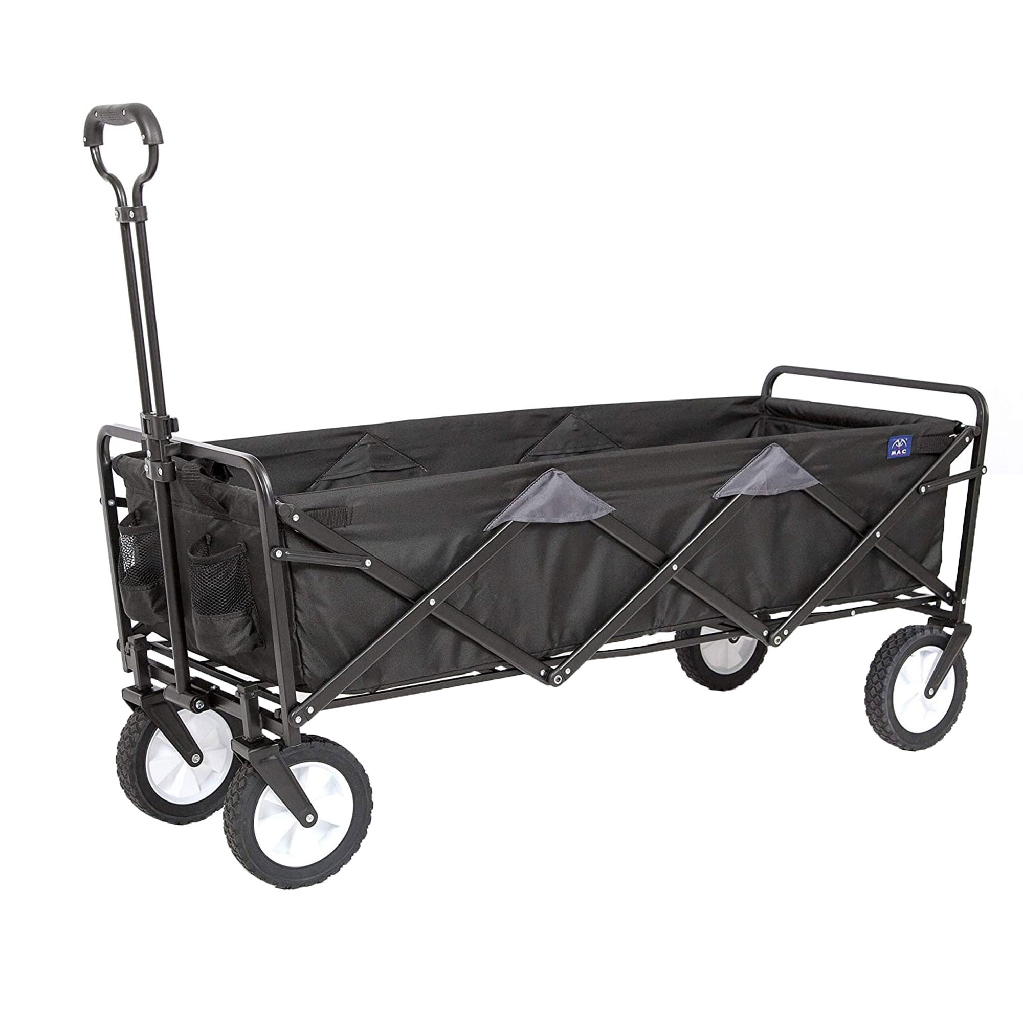 Black Extra Long Collapsible Utility Storage Wagon