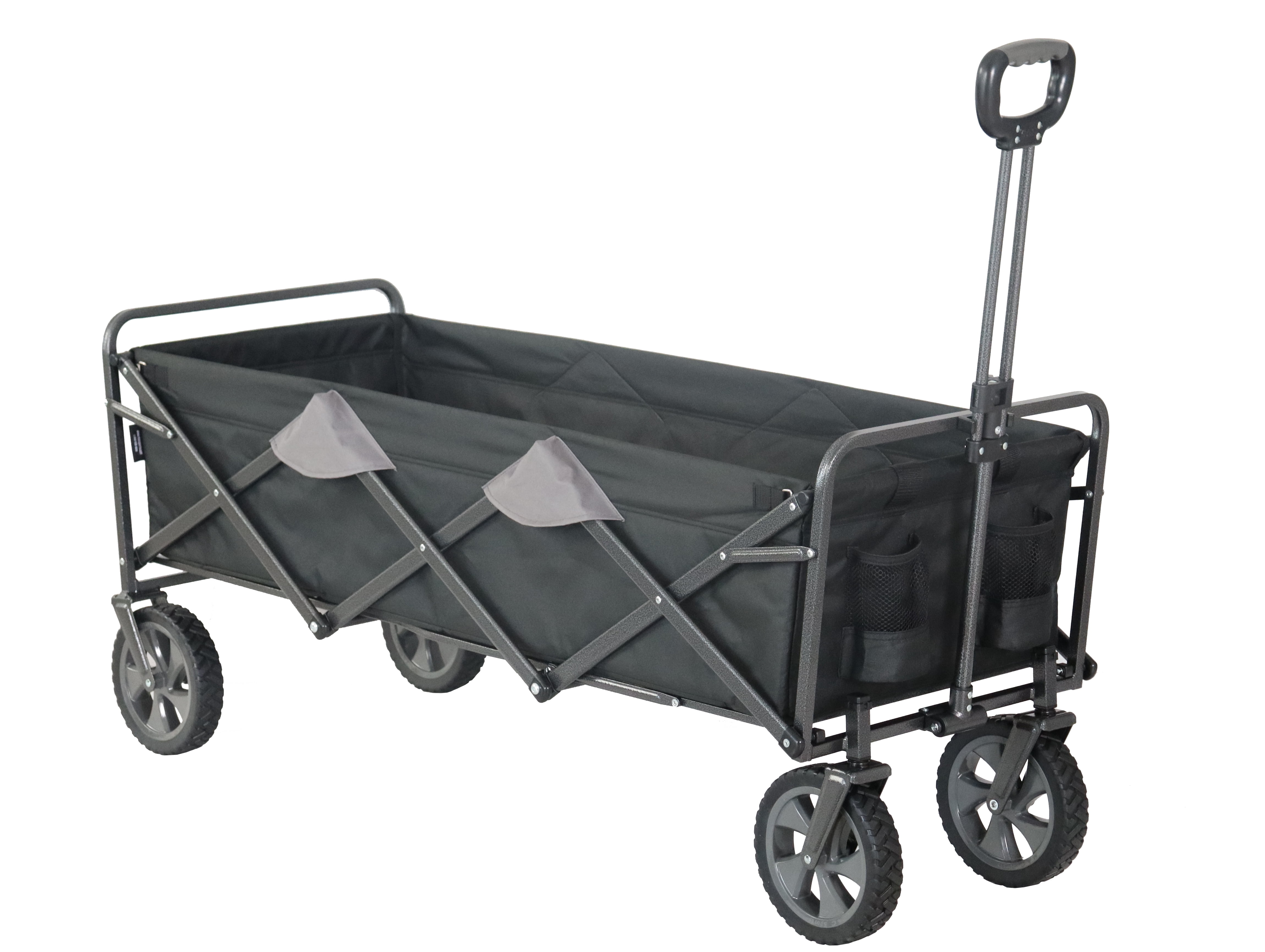 【在庫セール】MidWest Foldable l Exercise P Push & Pull Wagon by Mac Sports - Ultra durable outdoor wagon with lar