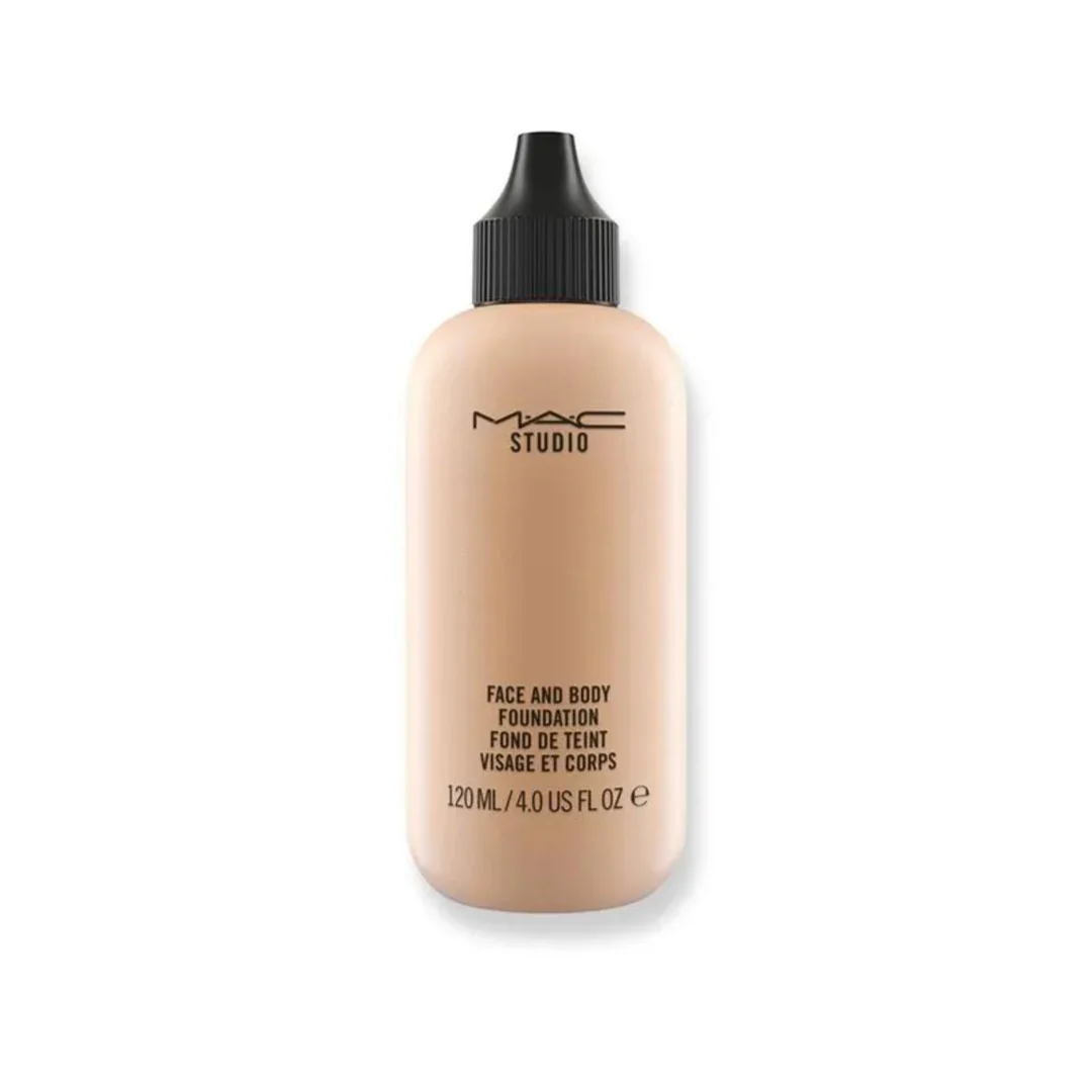Mac Studio Face & Body Foundation N3 4.0 oz Jumbo Size | Lightweight Natural Finish Liquid Foundation