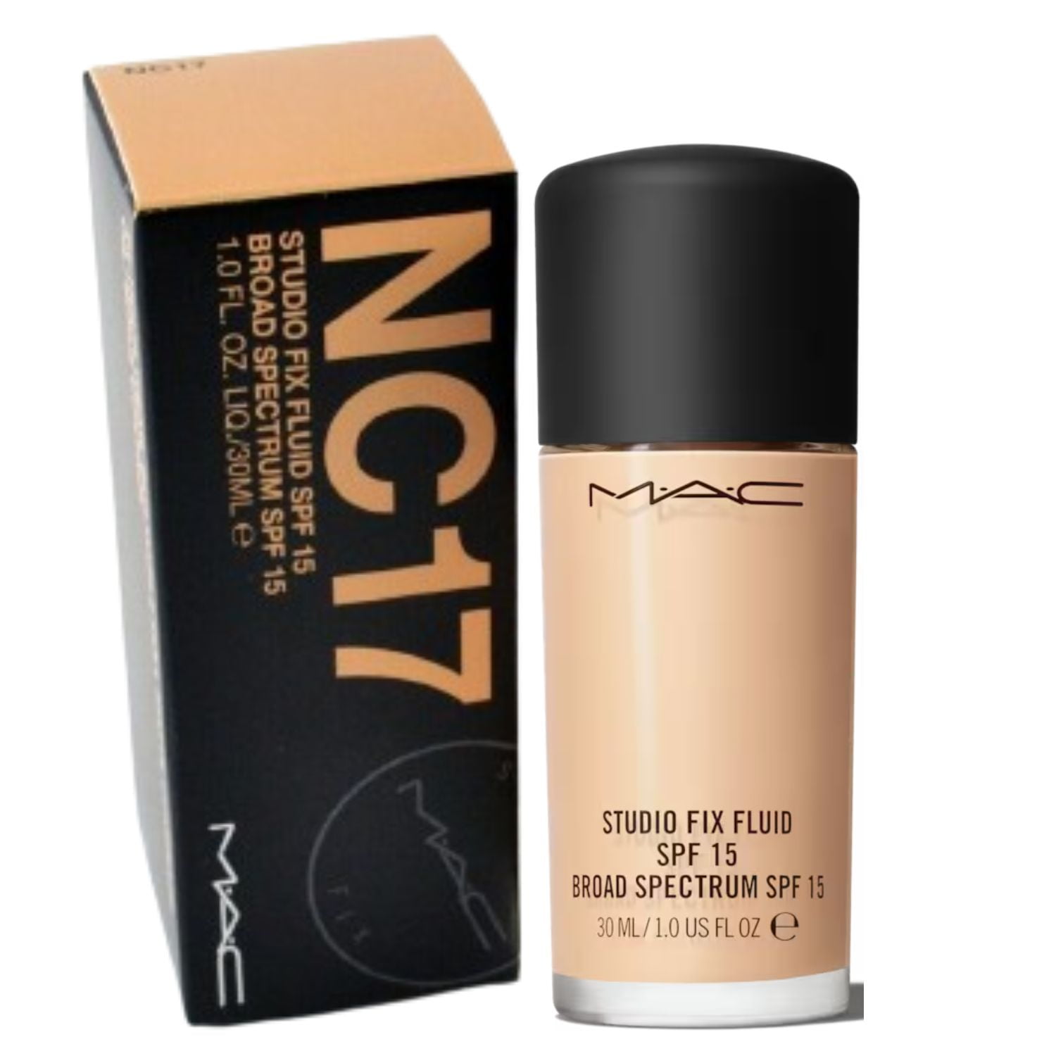 Mac Studio Fix Fluid SPF 15 NC17 Foundation 1 oz - Walmart.com