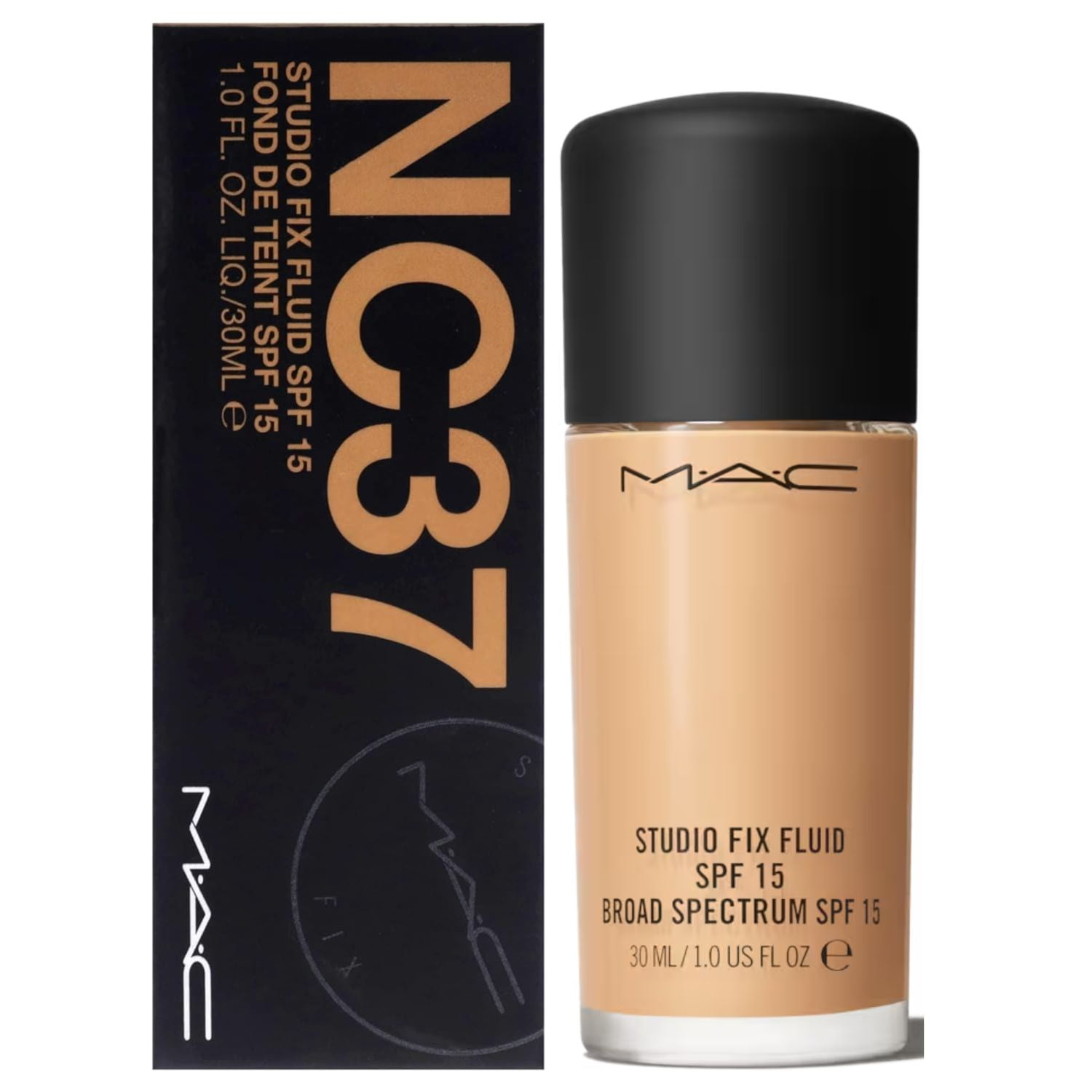 MAC Studio Fix Fluid SPF 15 Foundation NC25, 1oz with Matte MAC Studio Fix Fluid SPF 15 Foundation NC25, 1oz with Matte