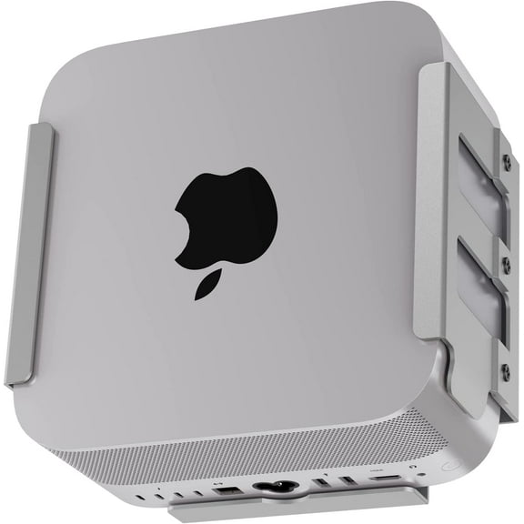 Mac Studio Mount, JEMACHE Aluminum Desktop, Under Desk, Wall Mount Stand for Mac Studio, Compatible with VESA Hole (Black)