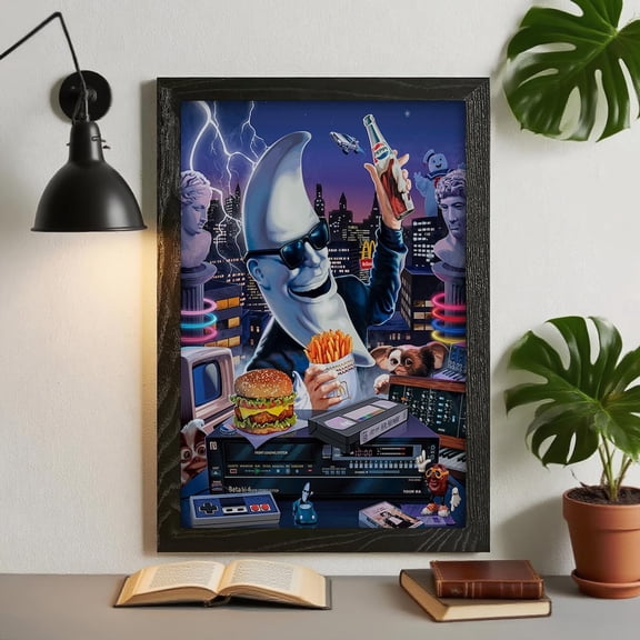 Mac Tonight Moon Man Vintage Poster, Unframed Paper Poster 8x10in