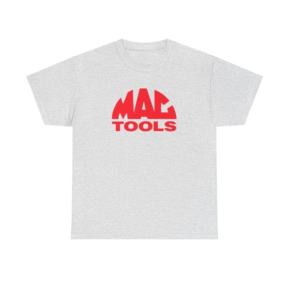 Mac Tools Unisex Red White Professional Automotive Merch Heavy Cotton Tee - Ash / 4XL