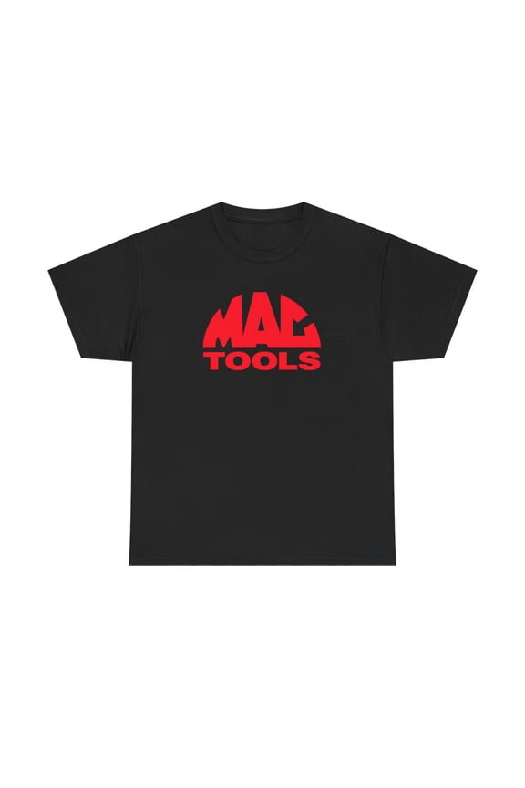 Mac Tools Unisex Red White Professional Automotive Merch Heavy Cotton Tee - Black / 2XL