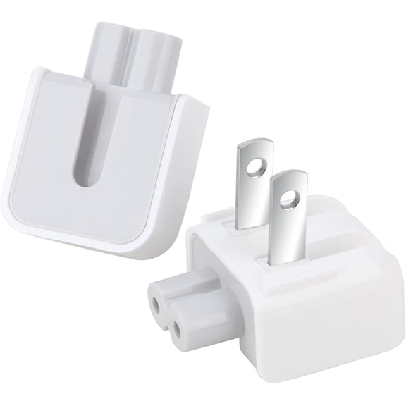 Mac Wall Adapter Plug Duckhead US Charger Cord Standard Duck Head for MacBook, iBook, iPhone, iPod Power Adapter Brick (2 PCs)