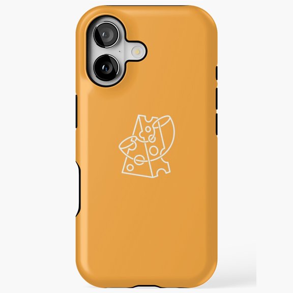 Mac and Cheese Funny Food Cartoon Illustration iPhone 17 through 11 Pro Max Tough Case