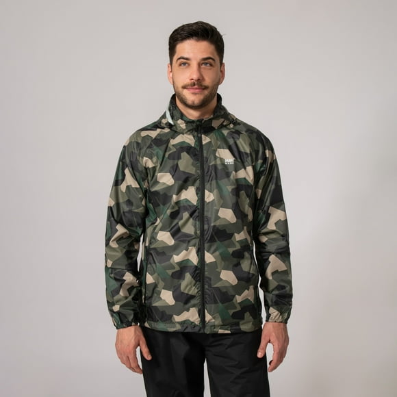 Mac in a Sac - Origin II - Waterproof Packable Jacket for Men & Women - Green Camo - S