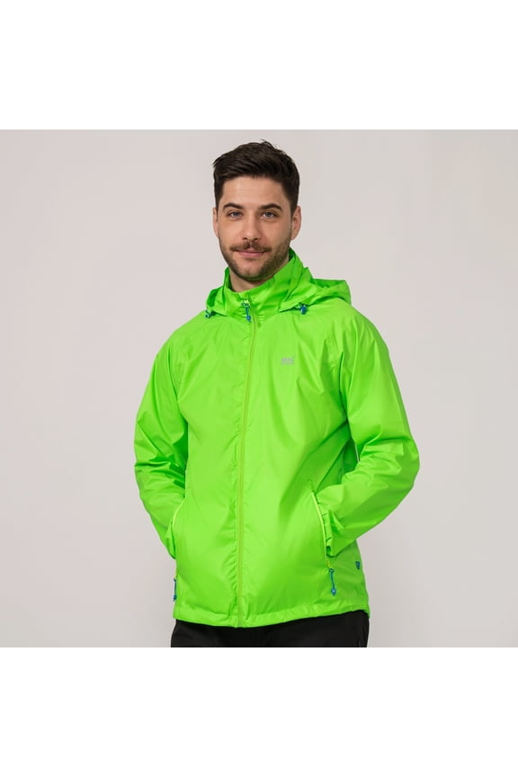 - Origin II - Waterproof Packable Jacket for Men & Women - Neon Green - XL